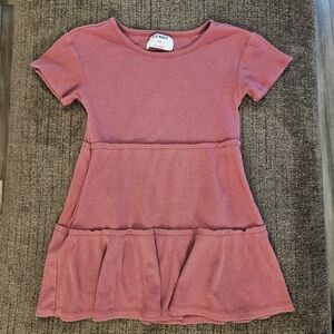 Old Navy Ribbed Pink Casual Dress for Kids